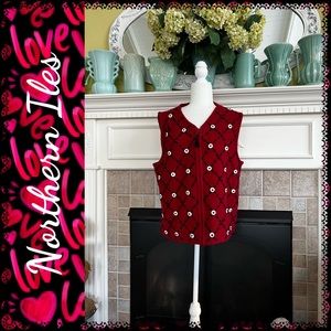 Northern Isles wool vest, L